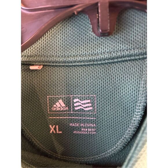 Adidas 1/4 zipper pullover sweatshirt green xl - Picture 4 of 9